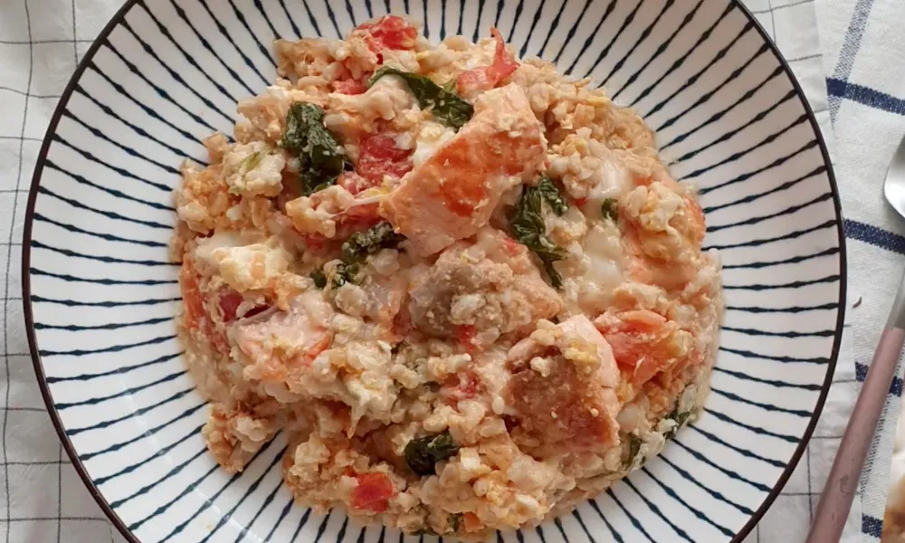 鮭魚番茄燉飯